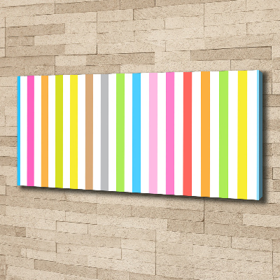 Foto op canvas Kleurrijke strepen
