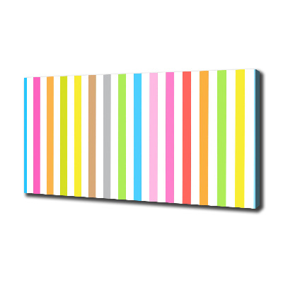 Foto op canvas Kleurrijke strepen