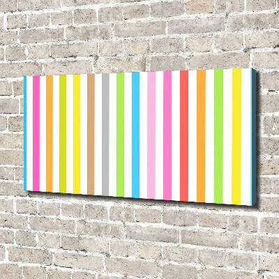 Foto op canvas Kleurrijke strepen