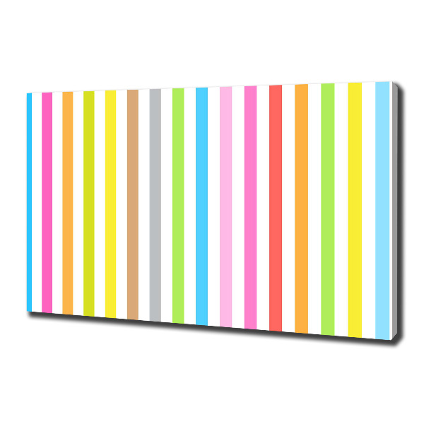 Foto op canvas Kleurrijke strepen
