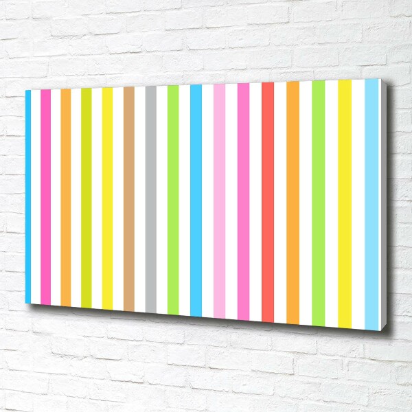 Foto op canvas Kleurrijke strepen