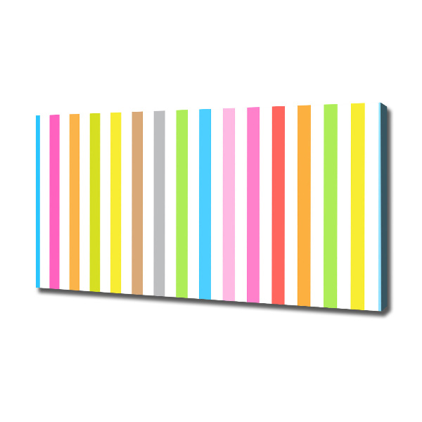 Foto op canvas Kleurrijke strepen