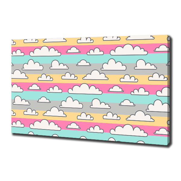 Canvas foto Wolken
