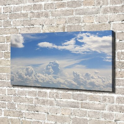 Schilderij op canvas Wolken aan de hemel