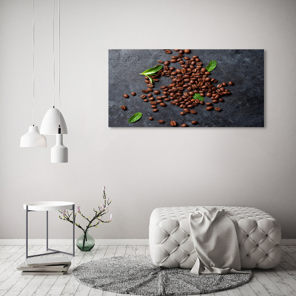 Canvas foto Koffiebonen