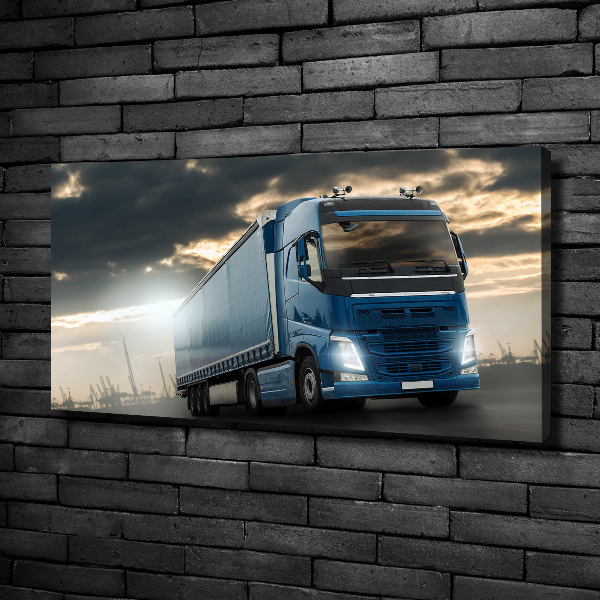 Canvas schilderij Vrachtwagen