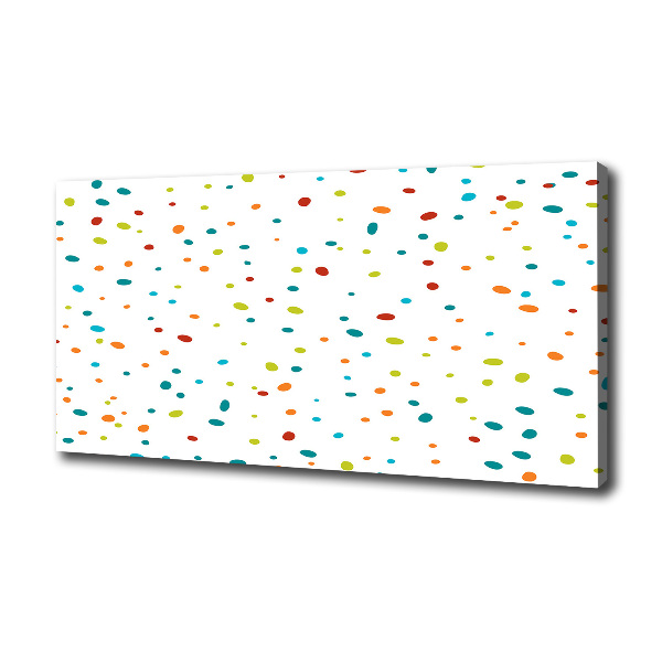 Canvas schilderij Kleurrijke stippen
