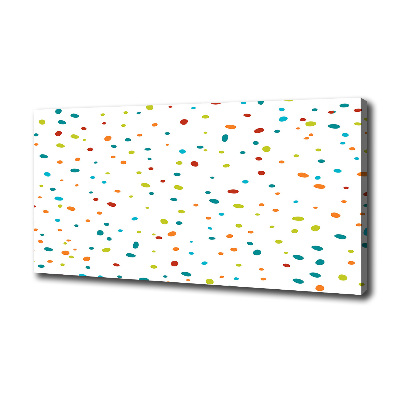 Canvas schilderij Kleurrijke stippen
