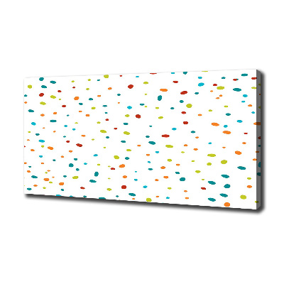 Canvas schilderij Kleurrijke stippen