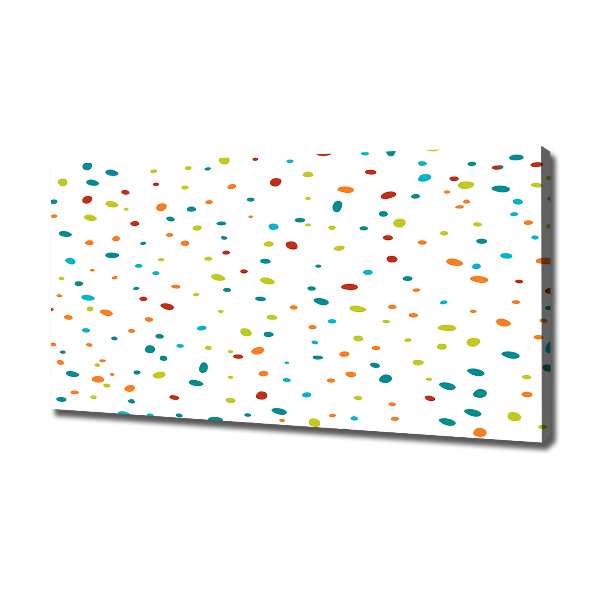 Canvas schilderij Kleurrijke stippen