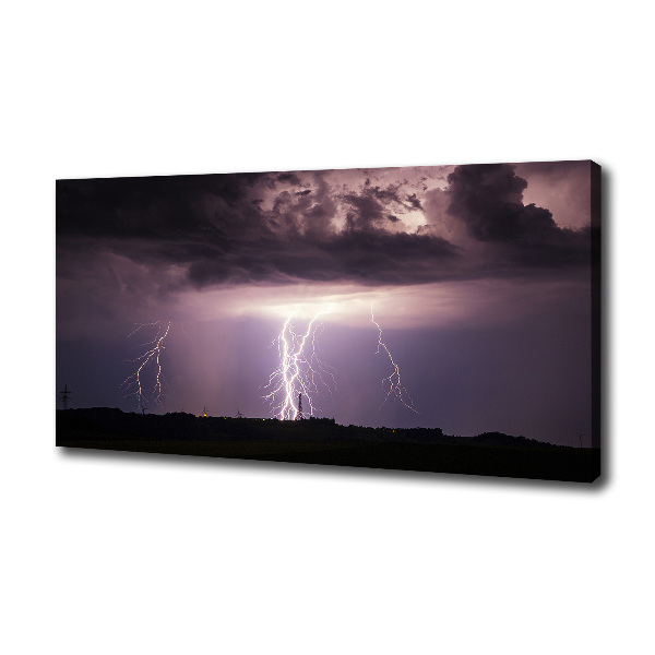 Foto op canvas Onweer