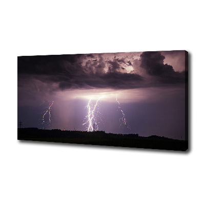 Foto op canvas Onweer