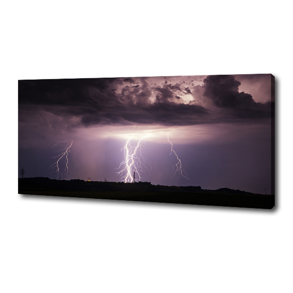 Foto op canvas Onweer
