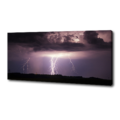 Foto op canvas Onweer
