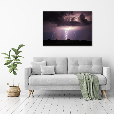 Foto op canvas Onweer