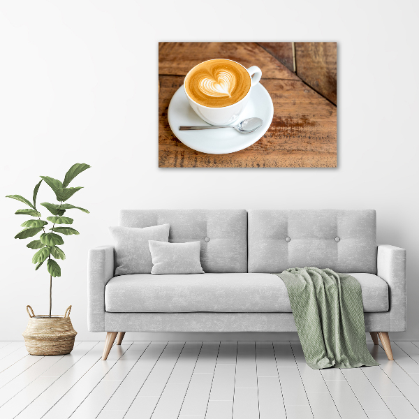 Foto canvas Koffie in een kopje