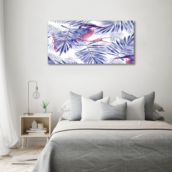 Canvas foto Planten en vogels