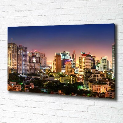 Foto canvas Bangkok 's nachts