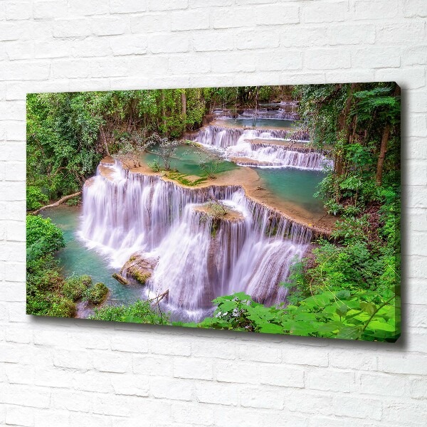 Canvas schilderij Thaise waterval