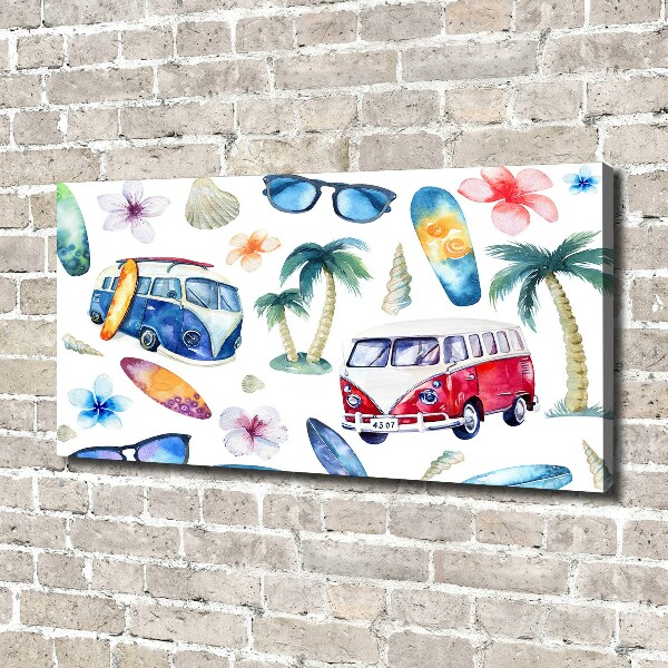 Foto canvas Surfsymbolen