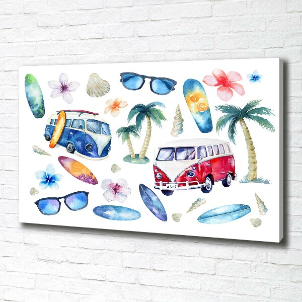 Foto canvas Surfsymbolen