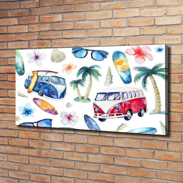 Foto canvas Surfsymbolen