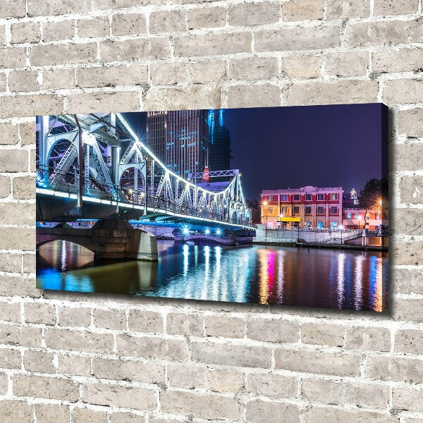 Canvas schilderij Shanghai-brug