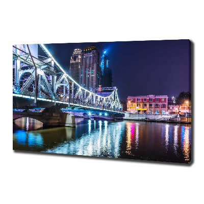 Canvas schilderij Shanghai-brug