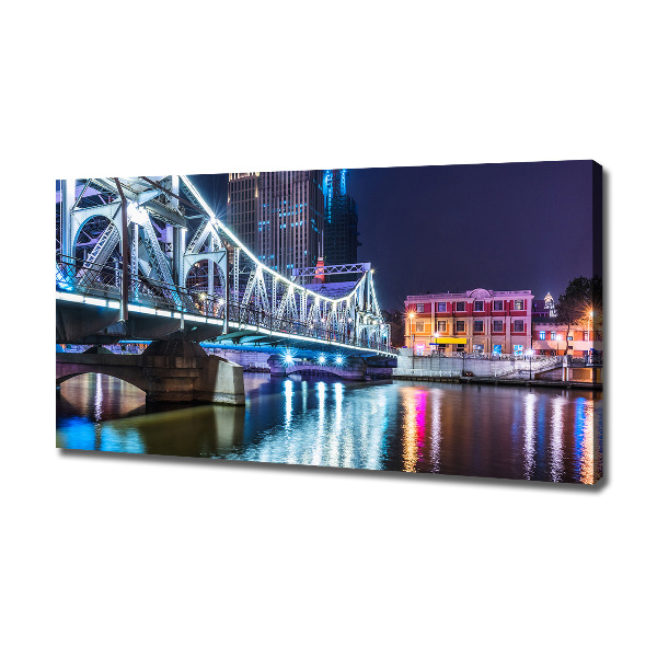 Canvas schilderij Shanghai-brug