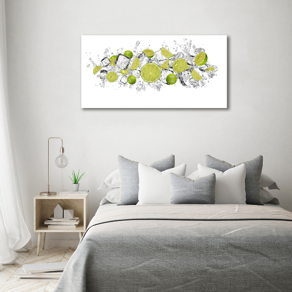 Foto op canvas Limoenijsblokjes