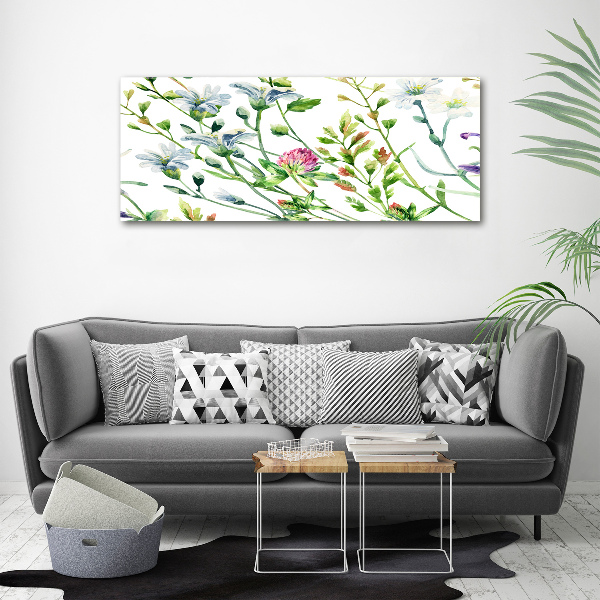 Canvas foto Wilde bloemen