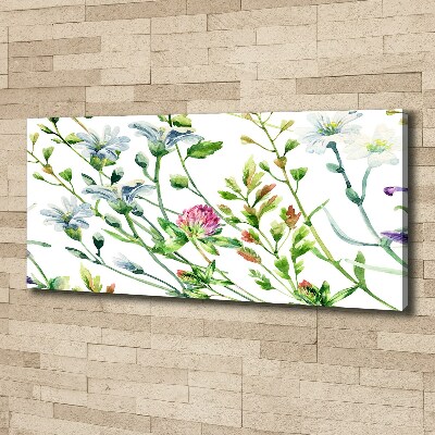 Canvas foto Wilde bloemen