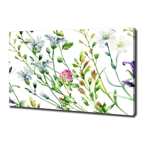 Canvas foto Wilde bloemen