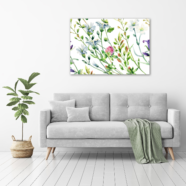 Canvas foto Wilde bloemen