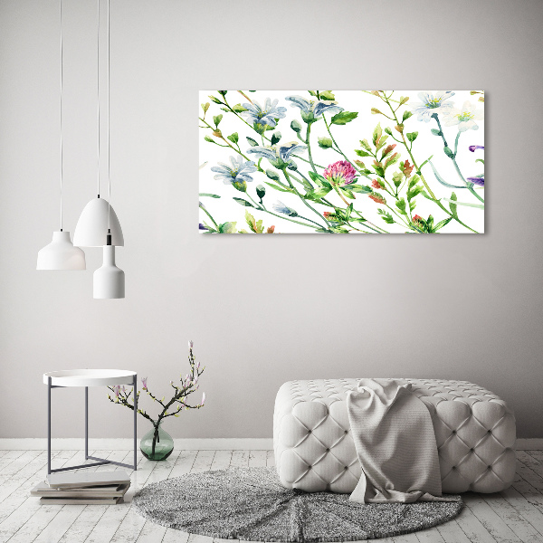Canvas foto Wilde bloemen