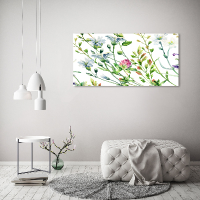 Canvas foto Wilde bloemen