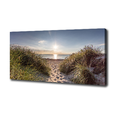 Foto canvas duinen aan zee