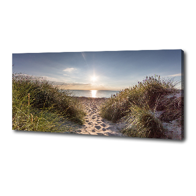 Foto canvas duinen aan zee