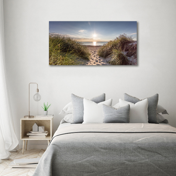 Foto canvas duinen aan zee