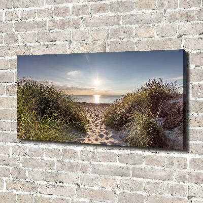 Foto canvas duinen aan zee