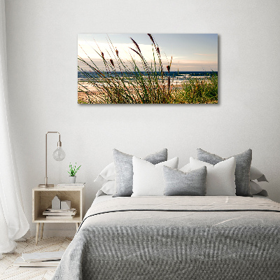 Foto op canvas duinen aan zee