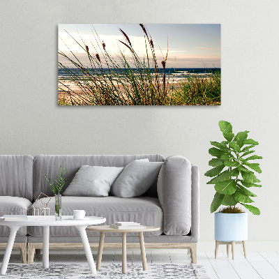 Foto op canvas duinen aan zee