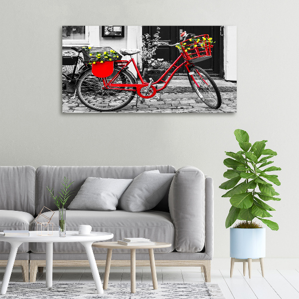 Foto canvas Stadsfiets