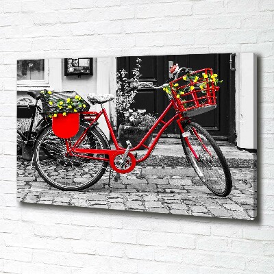 Foto canvas Stadsfiets