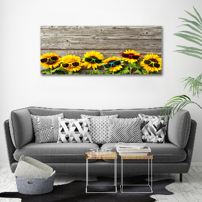 Schilderij op canvas Zonnebloemen