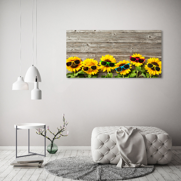 Schilderij op canvas Zonnebloemen