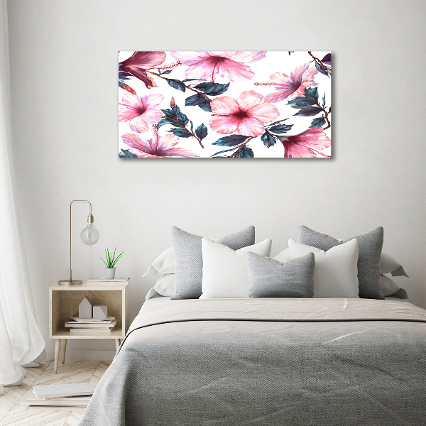 Foto op canvas Hibiscusbloemen