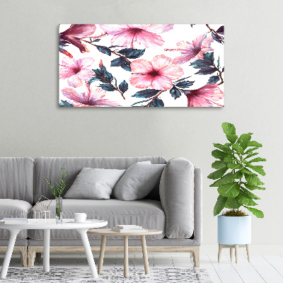 Foto op canvas Hibiscusbloemen