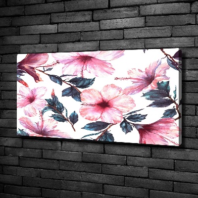 Foto op canvas Hibiscusbloemen
