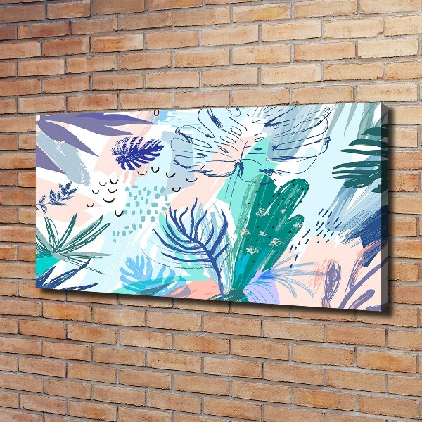 Canvas schilderij Tropische bladeren